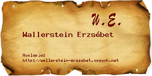 Wallerstein Erzsébet névjegykártya